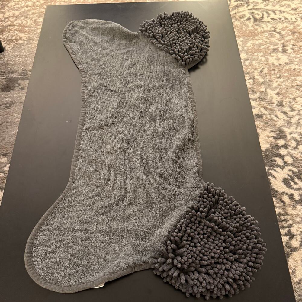 Ethical Pet SPOT Clean Paws Microfiber Dog Towel ‣ Gray Drying Shammy